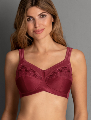 Naturana Soft Cotton Wirefree Pocketed Mastectomy Bra in Light